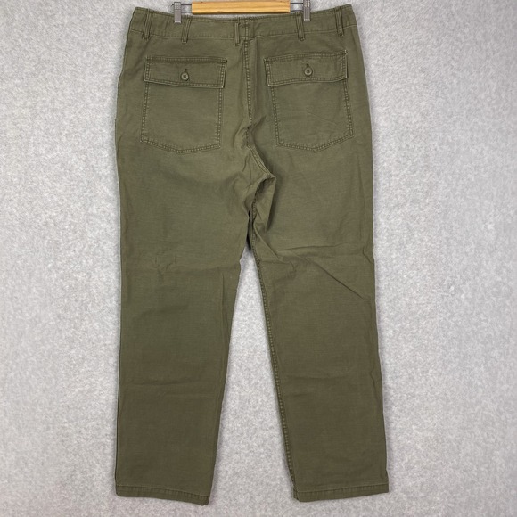 Imogene + Willie Pants Mens 38 (41x33) Olive Oliver Military Trouser Button Fly - Picture 5 of 13